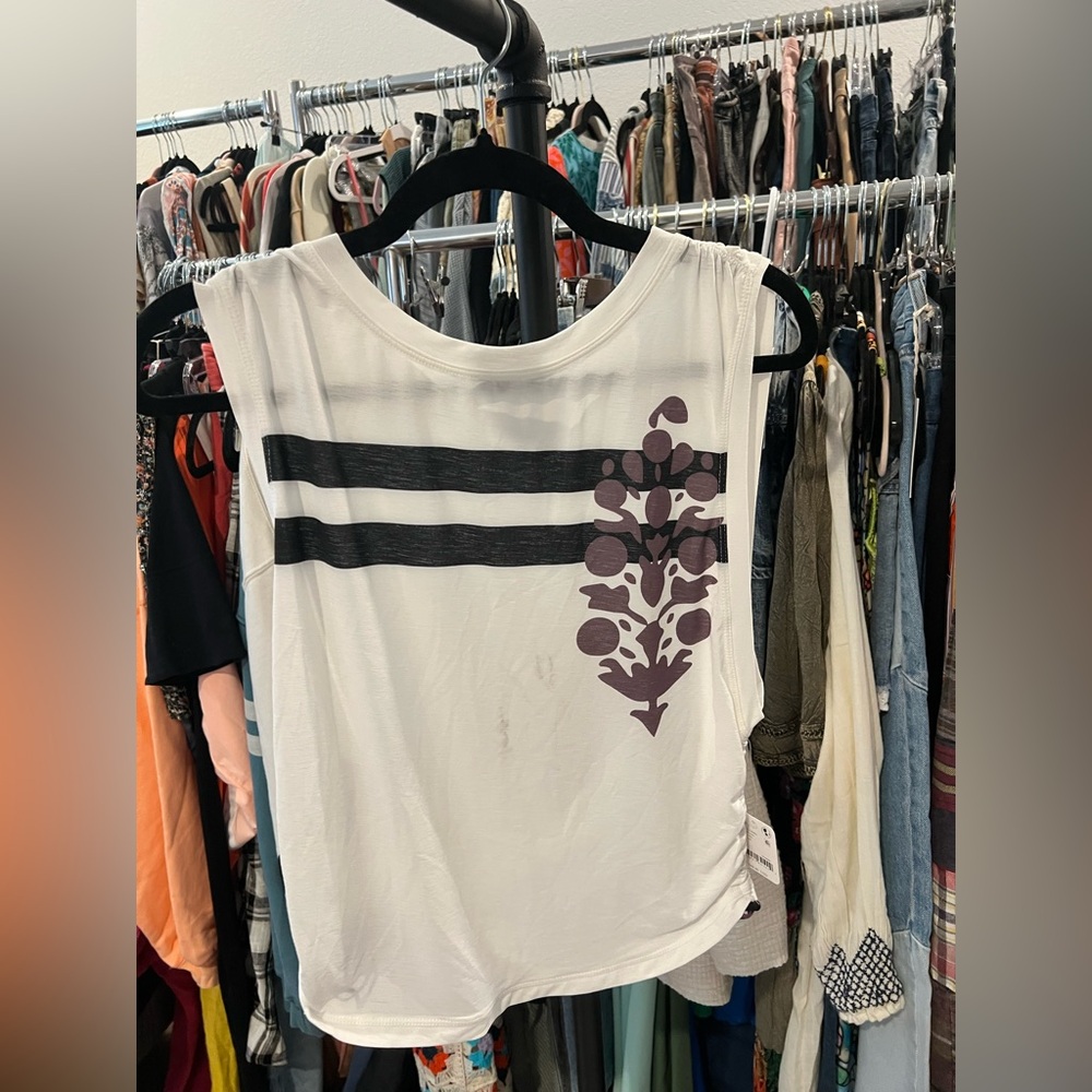 FP Movement by Free People White and Black Tank Top - Picture 5 of 7